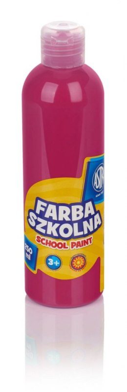 Farby plakatowe Astra szkolne kolor: różowy 250ml 1 kolor.