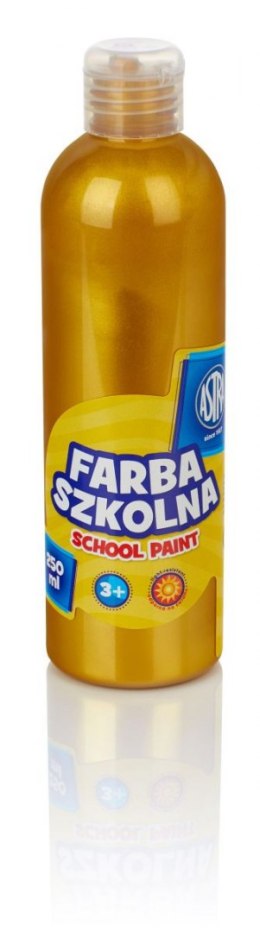 Farby plakatowe Astra szkolne kolor: złoty 250ml 1 kolor.