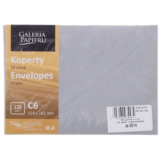 Koperta C6 Millenium srebrna Galeria Papieru (280266) 10 sztuk