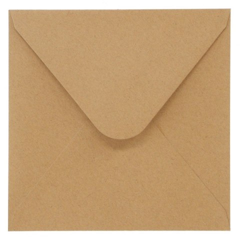 Koperta kraft ciemnobeżowy beżowa [mm:] 160x160 Galeria Papieru (280322) 10 sztuk