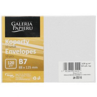 Koperta B7 millenium diamentowa biel biała diamentowa Galeria Papieru (280516) 10 sztuk
