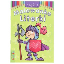 Książeczka edukacyjna Literka Malowanka - Literki część 1