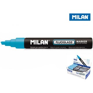 Marker specjalistyczny do szyb fluo wkład niebieski 2,0-4,0mm ścięta końcówka Milan (591295212)