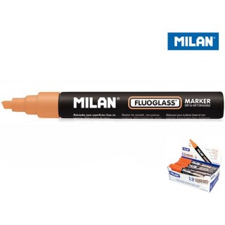 Marker specjalistyczny do szyb fluo wkład pomarańczowy 2,0-4,0mm ścięta końcówka Milan (591293212)