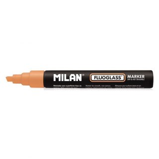 Marker specjalistyczny do szyb fluo wkład pomarańczowy 2,0-4,0mm ścięta końcówka Milan (591293212)