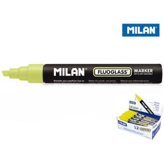 Marker specjalistyczny do szyb fluo wkład żółty 2,0-4,0mm ścięta końcówka Milan (591292012)