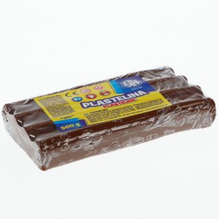 Plastelina 1 kol. brązowa 500g Astra