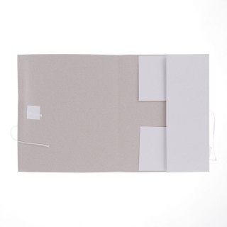 Teczka kartonowa wiązana grzbiet 3cm A4 biała 250g Barbara