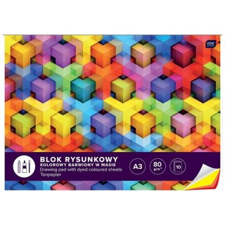 Blok rysunkowy A3 mix 80g 10k Interdruk (BLRA3K10)