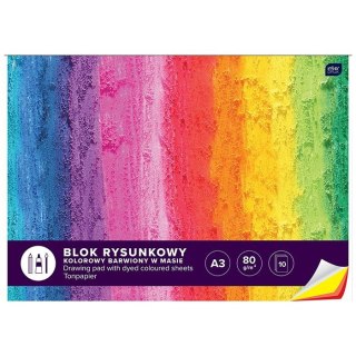 Blok rysunkowy A3 mix 80g 10k Interdruk (BLRA3K10)