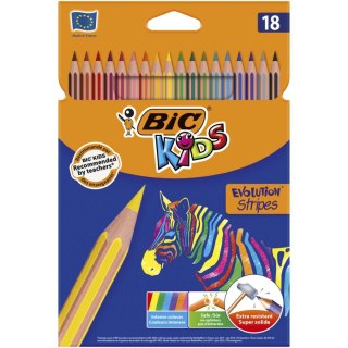 Kredki ołówkowe Evolution 12 kol 18 kol. Bic Kids (829024)