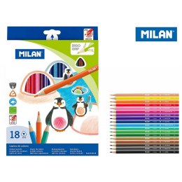 Kredki ołówkowe Milan 18 kol. (722318)
