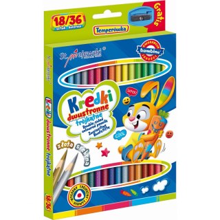 Kredki ołówkowe Bambino dwustronne 36 kol. St.Majewski (5903235004957)