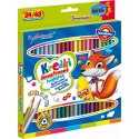 Kredki ołówkowe Bambino dwustronne 48 kol. St.Majewski
