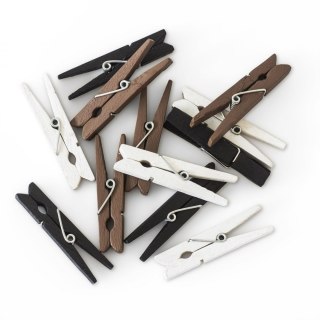 Ozdoba drewniana klamerki 47 mm mix natura Galeria Papieru (253009)