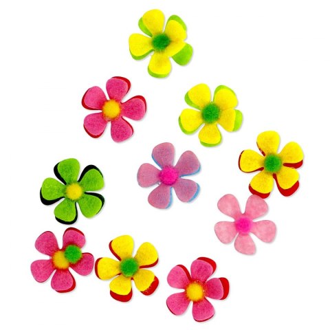 Ozdoba filcowa Titanum Craft-Fun Series kwiatki (BY343)
