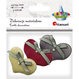 Ozdoba materiałowa Titanum Craft-Fun Series serca (BY034)