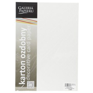 Papier ozdobny (wizytówkowy) A4 chic diamentowa biel biały 220g Galeria Papieru (204501)