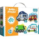 Puzzle Trefl puzzle baby classic pojazdy i zawody 3, 4, 5, 6 el. (36071)