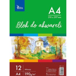 Blok artystyczny Tetis szkicownik A4 190g 12k (KB011-A4)