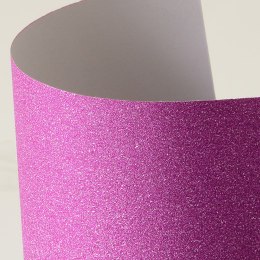 Etykieta samoprzylepna Galeria Papieru brokatowy różowy A4 - różowy (254016)