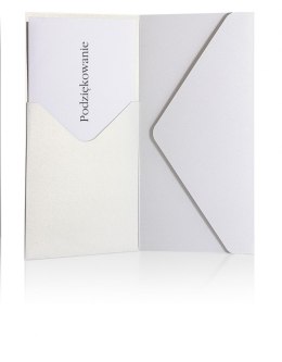 Koperta pearl biały SP DL biały [mm:] 110x220 Galeria Papieru (280901) 5 sztuk
