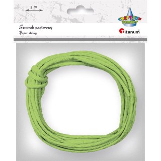 Sznurek Craft-Fun Series papierowy limonkowy 5m Titanum (G77)