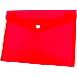 Teczka plastikowa na guzik Tetis koperta pp A5 kolor: czerwony 140 mic. [mm:] 165x225 (BT610-C)