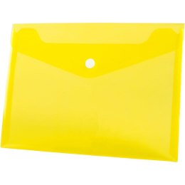 Teczka plastikowa na guzik Tetis koperta pp A5 kolor: żółty 140 mic. [mm:] 165x225 (BT610-Y)