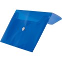 Teczka plastikowa na zatrzask koperta pp DL niebieski 140 mic. [mm:] 110x220 Tetis (BT612-N)