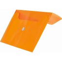 Teczka plastikowa na zatrzask koperta pp DL pomarańczowy 140 mic. [mm:] 110x220 Tetis (BT612-P)