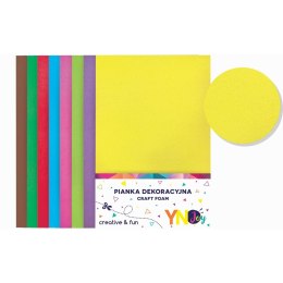 Arkusz piankowy Noster pianka dekoracyjna NC-001 kolor: mix 8 ark.