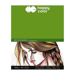 Blok rysunkowy Happy Color A4 biała 300g 15k (HA 3730 2030-A15)