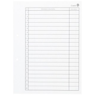 Przekładka alfabetyczna d A4 biała 50k d Warta (339-014)