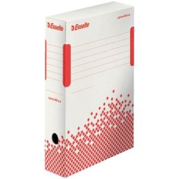 Pudło archiwizacyjne Esselte Speedbox - biało-czerwony [mm:] 80x250x 350 (623985)