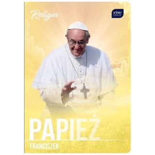 Zeszyt tematyczny Jan Paweł II/Franciszek RELIGIA A5 60k. 70g krata Interdruk (ZE60RELMIX)