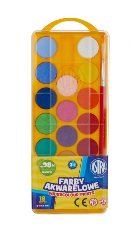 Farby akwarelowe 18 kolor. Astra (83210900)