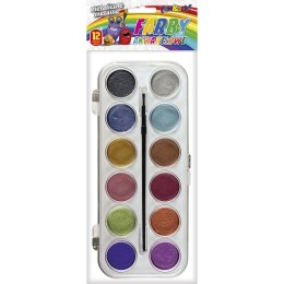 Farby akwarelowe Fun&Joy metaliczne 12 kolor.
