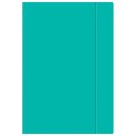 Teczka kartonowa na gumkę A4+ turkusowy Interdruk (TEGUFLUOT)
