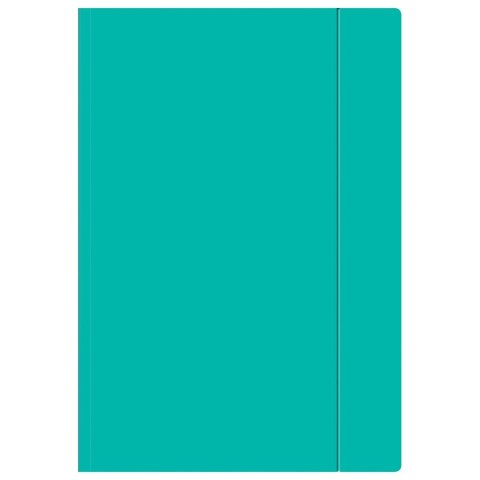 Teczka kartonowa na gumkę A4+ turkusowy Interdruk (TEGUFLUOT)