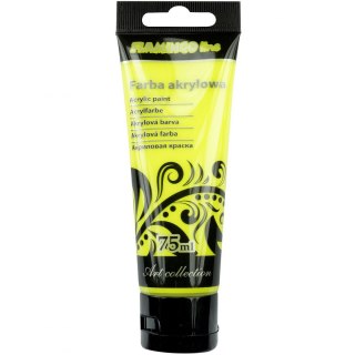 Farba akrylowa Fluo kolor: żółty 75ml Flamingo Line (100)