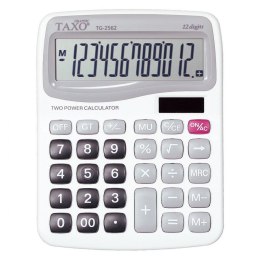 Kalkulator na biurko TG-2562 biały Taxo Graphic 12-pozycyjny