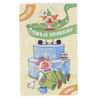 Kartka składana B6 URODZINY DZIECIĘCE Art Nuvo (5902973353440)