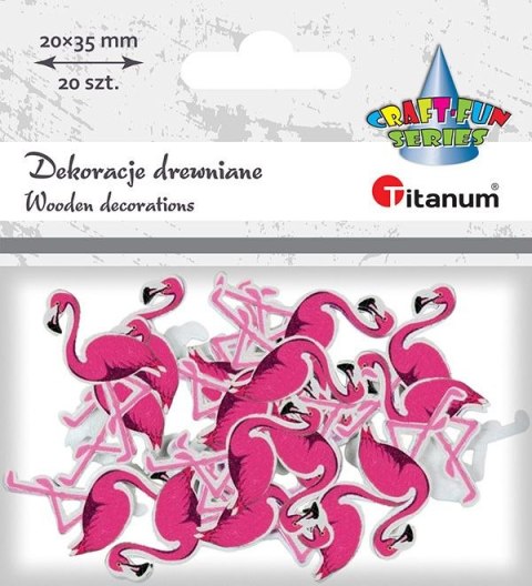 Ozdoba drewniana Titanum Craft-Fun Series flamingi (MTCR-WDC878)