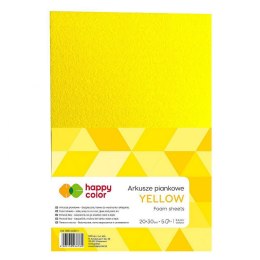 Arkusz piankowy Happy Color kolor: żółty 5 ark. [mm:] 210x297 (HA 7130 2030-1)
