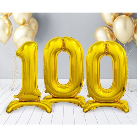 Balon gumowy Beauty&Charm cyfra stojąca złota złota Godan (BC-ASZ0)