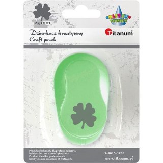 Dziurkacz ozdobny Craft-Fun Series 25mm koniczynka czterolistna Titanum (T-8810-123e)