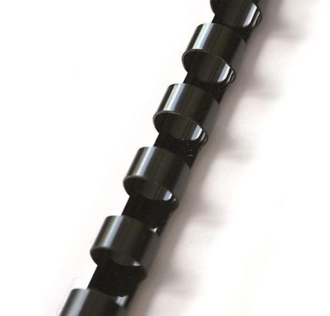 Grzbiety do bindowania A4 czarny plastik śr. 10mm Argo (405102)