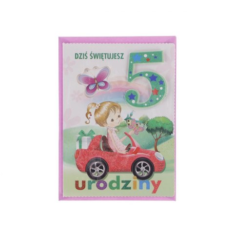 Kartka składana Top Graphic urodziny 1-5 lat B6 (5907786924894) Kartka składana Top Graphic urodziny 1-5 lat B6 (5907786924894)
