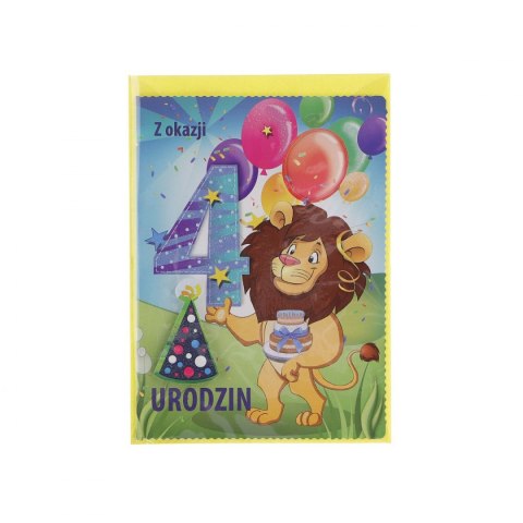 Kartka składana Top Graphic urodziny 1-5 lat B6 (5907786924894) Kartka składana Top Graphic urodziny 1-5 lat B6 (5907786924894)